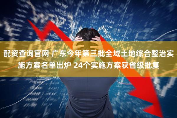 配资查询官网 广东今年第三批全域土地综合整治实施方案名单出炉 24个实施方案获省级批复