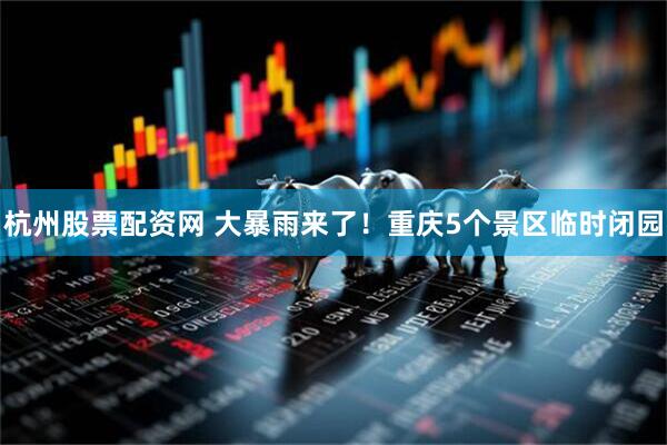 杭州股票配资网 大暴雨来了！重庆5个景区临时闭园